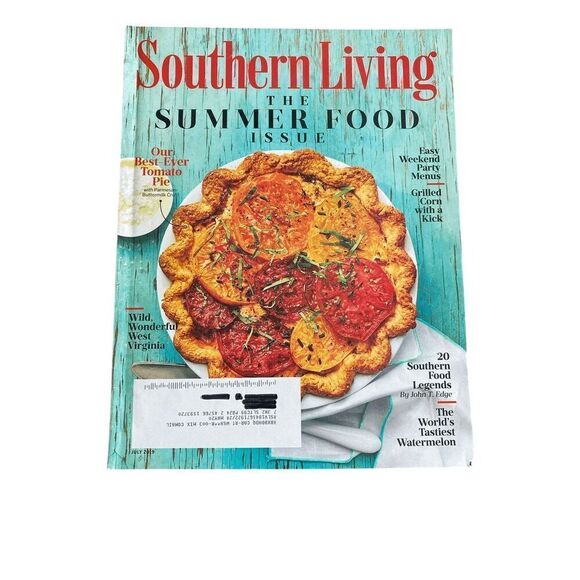 Southern Living Magazine Jul 2019 Summer Food Best Tomato Pie - Picture 1 of 2